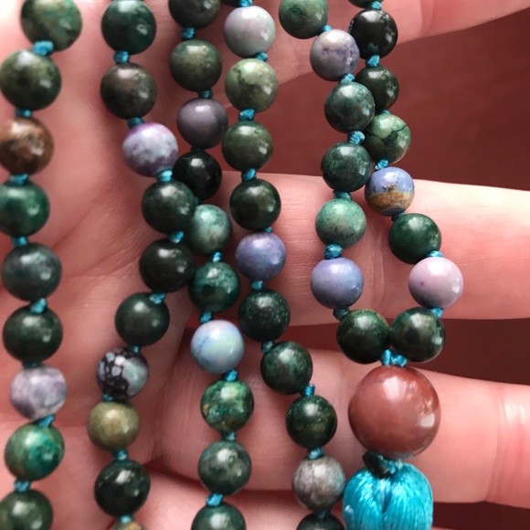 Rare colored Apatite meditation mala necklace✨ - Picture 4 of 11